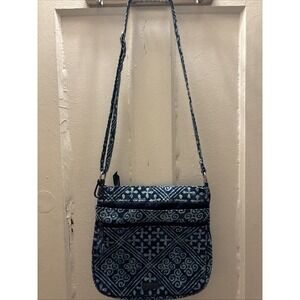 Vera Bradley Navy Blue Patterned Purse 11 X 11"‎